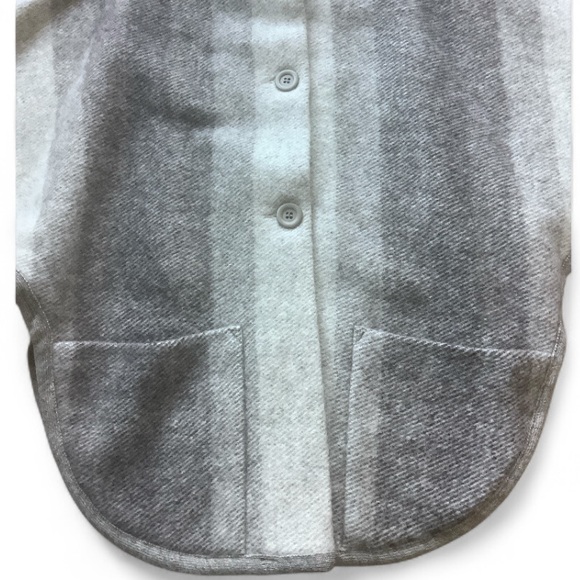 Vintage Rusk & Finch 100% Wool Poncho/Jacket Cream Brown Small/Medium Normcore - Picture 6 of 6